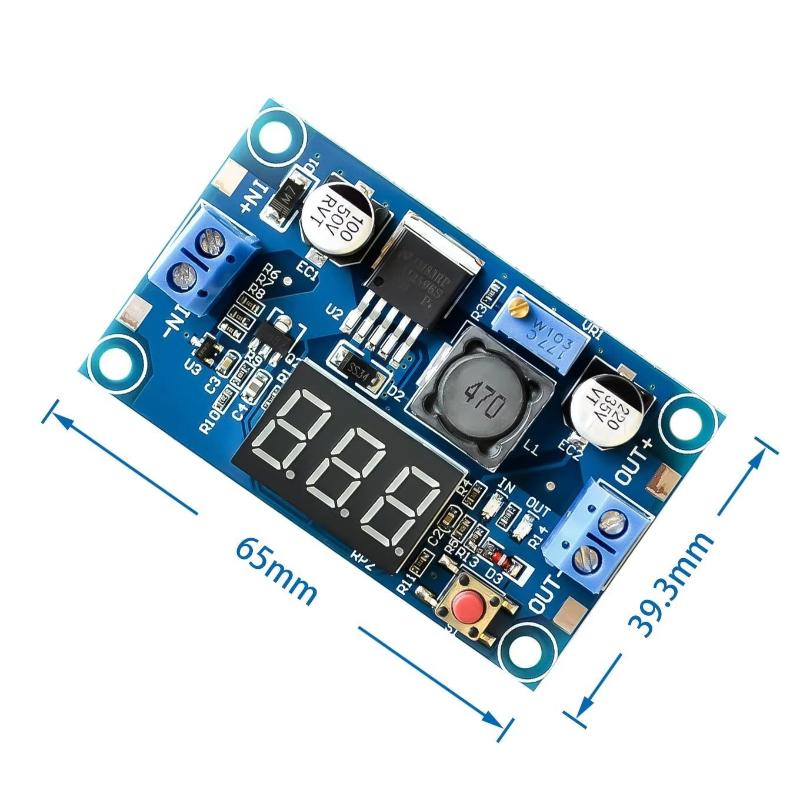 Diy In Electronics - Модуль питания LM2596 с дисплеем, 3А,