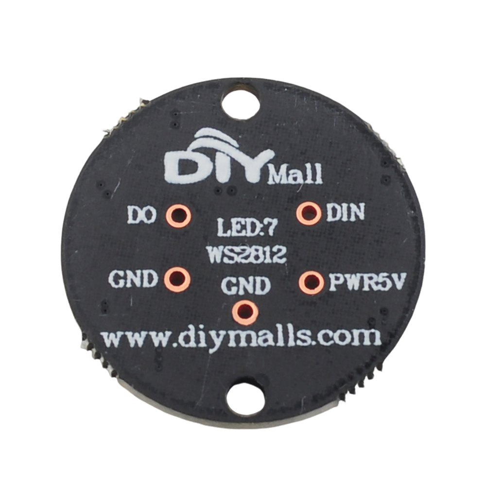Diy Electronics Address - 7-пиксельный программируемый полноцветный адресный светодиодный модуль