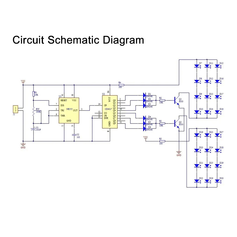 IC светодиодный красный синий  – обзор и цена Diy Electronics Gifts