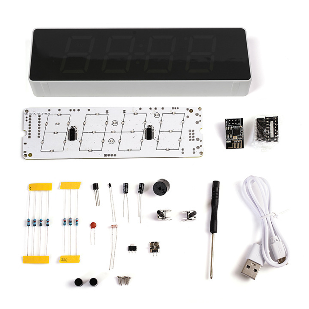 Комплект красочных часов ESP82 – обзор и цена Diy Home Electronics Projects